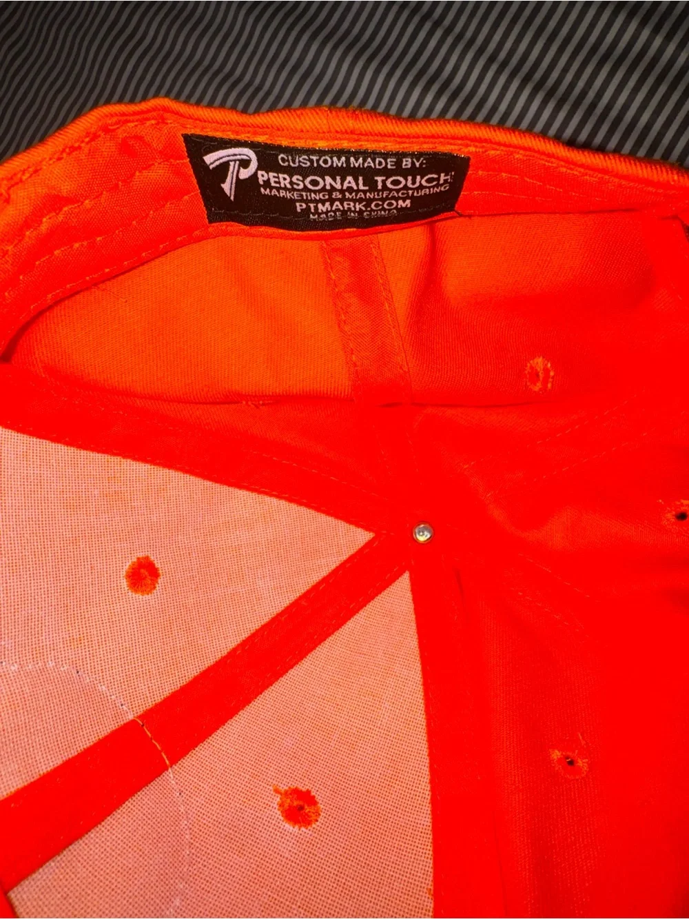 Orange 25th Anniversary Patch Cap with Camo Brim